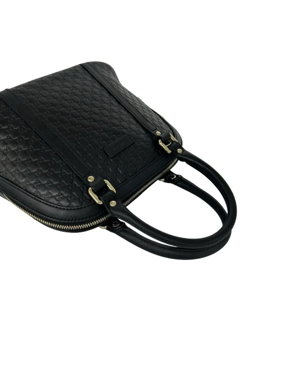 Gucci Micro Guccissima Leather 2-Way Shoulder Bag Mini Black